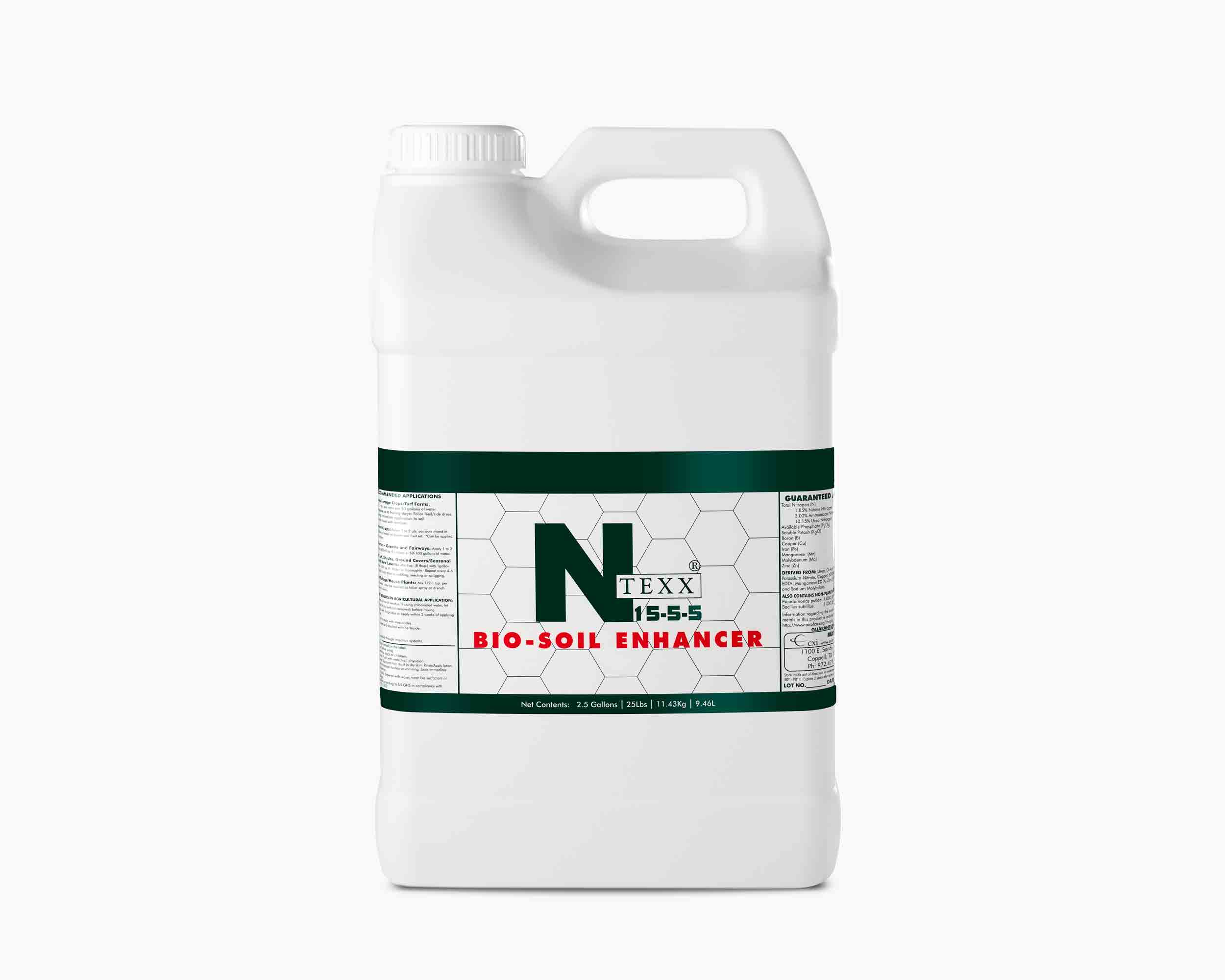 NTEXX 15-5-5 Bio-Soil Enhancer product with label.